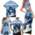 Kentucky Horse Racing Family Matching Short Sleeve Bodycon Dress and Hawaiian Shirt Derby Mint Julep Girl - Blue Pastel LT14