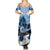 Kentucky Horse Racing Family Matching Summer Maxi Dress and Hawaiian Shirt Derby Mint Julep Girl - Blue Pastel LT14