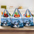 Kentucky Horse Racing Grocery Bag Derby Mint Julep Girl - Blue Pastel LT14
