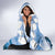 Kentucky Horse Racing Hooded Blanket Derby Mint Julep Girl - Blue Pastel LT14