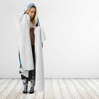 Kentucky Horse Racing Hooded Blanket Derby Mint Julep Girl - Blue Pastel LT14