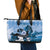 Kentucky Horse Racing Leather Tote Bag Derby Mint Julep Girl - Blue Pastel LT14