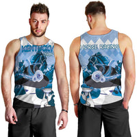 Kentucky Horse Racing Men Tank Top Derby Mint Julep Girl - Blue Pastel LT14