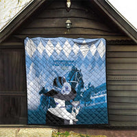 Kentucky Horse Racing Quilt Derby Mint Julep Girl - Blue Pastel LT14