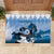 Kentucky Horse Racing Rubber Doormat Derby Mint Julep Girl - Blue Pastel LT14
