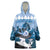 Kentucky Horse Racing Wearable Blanket Hoodie Derby Mint Julep Girl - Blue Pastel LT14