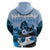 Kentucky Horse Racing Zip Hoodie Derby Mint Julep Girl - Blue Pastel LT14