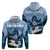 Kentucky Horse Racing Zip Hoodie Derby Mint Julep Girl - Blue Pastel LT14