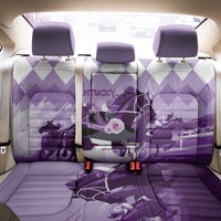 Kentucky Horse Racing Back Car Seat Cover Derby Mint Julep Girl - Purple Pastel LT14