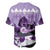 Kentucky Horse Racing Baseball Jersey Derby Mint Julep Girl - Purple Pastel LT14