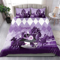 Kentucky Horse Racing Bedding Set Derby Mint Julep Girl - Purple Pastel LT14