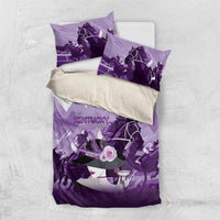 Kentucky Horse Racing Bedding Set Derby Mint Julep Girl - Purple Pastel LT14
