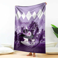 Kentucky Horse Racing Blanket Derby Mint Julep Girl - Purple Pastel LT14