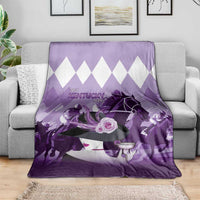 Kentucky Horse Racing Blanket Derby Mint Julep Girl - Purple Pastel LT14
