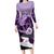Kentucky Horse Racing Family Matching Long Sleeve Bodycon Dress and Hawaiian Shirt Derby Mint Julep Girl - Purple Pastel LT14