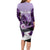 Kentucky Horse Racing Family Matching Long Sleeve Bodycon Dress and Hawaiian Shirt Derby Mint Julep Girl - Purple Pastel LT14