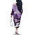Kentucky Horse Racing Family Matching Off The Shoulder Long Sleeve Dress and Hawaiian Shirt Derby Mint Julep Girl - Purple Pastel LT14