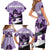 Kentucky Horse Racing Family Matching Short Sleeve Bodycon Dress and Hawaiian Shirt Derby Mint Julep Girl - Purple Pastel LT14