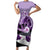 Kentucky Horse Racing Family Matching Short Sleeve Bodycon Dress and Hawaiian Shirt Derby Mint Julep Girl - Purple Pastel LT14