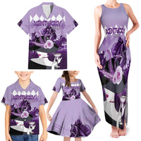 Kentucky Horse Racing Family Matching Tank Maxi Dress and Hawaiian Shirt Derby Mint Julep Girl - Purple Pastel LT14