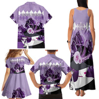 Kentucky Horse Racing Family Matching Tank Maxi Dress and Hawaiian Shirt Derby Mint Julep Girl - Purple Pastel LT14
