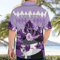 Kentucky Horse Racing Hawaiian Shirt Derby Mint Julep Girl - Purple Pastel LT14