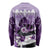 Kentucky Horse Racing Long Sleeve Shirt Derby Mint Julep Girl - Purple Pastel LT14