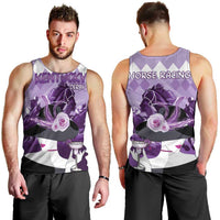 Kentucky Horse Racing Men Tank Top Derby Mint Julep Girl - Purple Pastel LT14