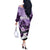 Kentucky Horse Racing Off The Shoulder Long Sleeve Dress Derby Mint Julep Girl - Purple Pastel LT14