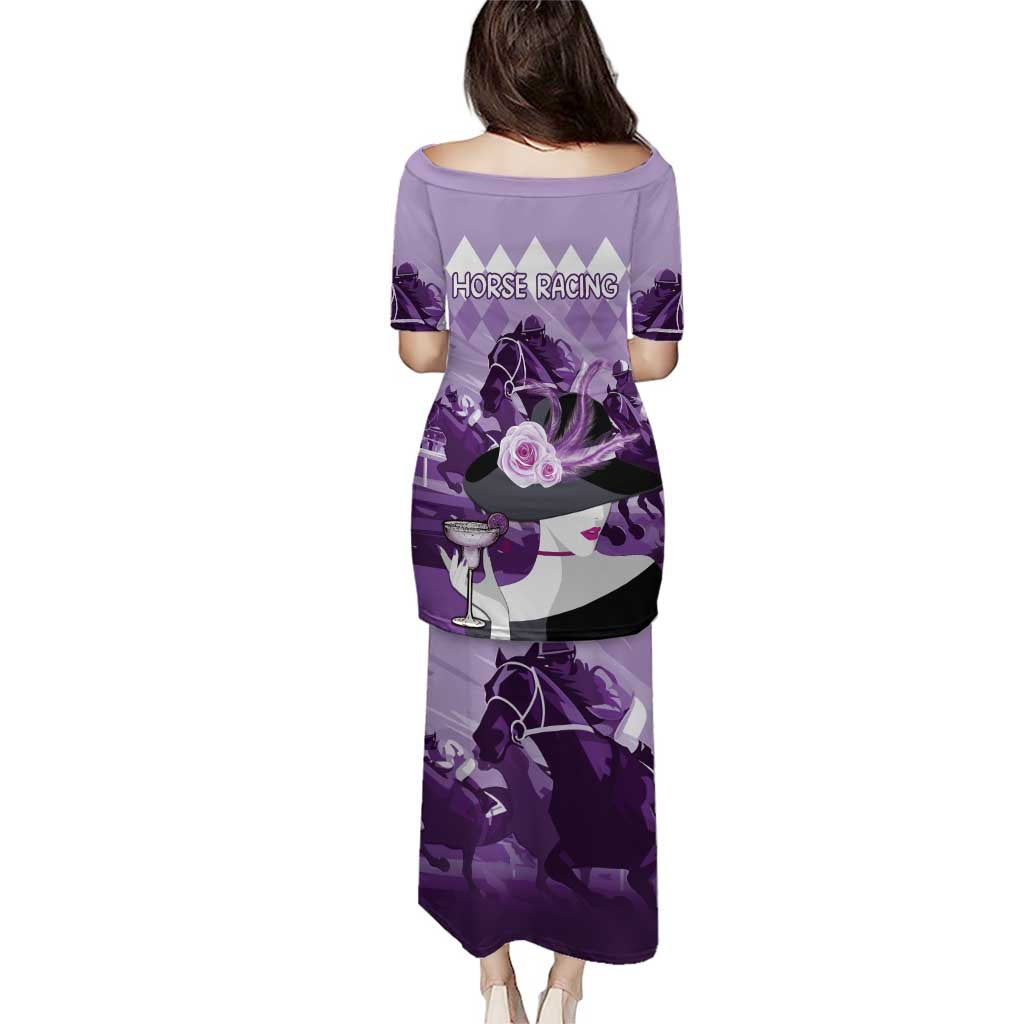 Kentucky Horse Racing Puletasi Derby Mint Julep Girl - Purple Pastel LT14