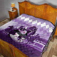 Kentucky Horse Racing Quilt Derby Mint Julep Girl - Purple Pastel LT14