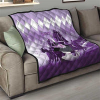 Kentucky Horse Racing Quilt Derby Mint Julep Girl - Purple Pastel LT14