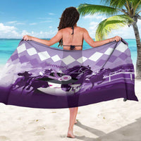 Kentucky Horse Racing Sarong Derby Mint Julep Girl - Purple Pastel LT14