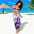 Kentucky Horse Racing Sarong Derby Mint Julep Girl - Purple Pastel LT14