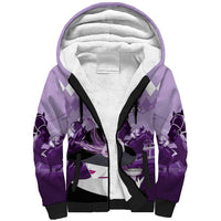 Kentucky Horse Racing Sherpa Hoodie Derby Mint Julep Girl - Purple Pastel LT14