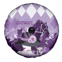 Kentucky Horse Racing Spare Tire Cover Derby Mint Julep Girl - Purple Pastel LT14
