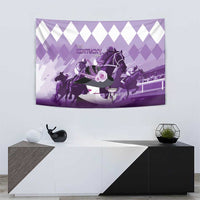 Kentucky Horse Racing Tapestry Derby Mint Julep Girl - Purple Pastel LT14
