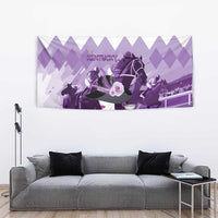 Kentucky Horse Racing Tapestry Derby Mint Julep Girl - Purple Pastel LT14