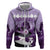 Kentucky Horse Racing Zip Hoodie Derby Mint Julep Girl - Purple Pastel LT14