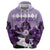 Kentucky Horse Racing Zip Hoodie Derby Mint Julep Girl - Purple Pastel LT14