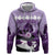 Kentucky Horse Racing Zip Hoodie Derby Mint Julep Girl - Purple Pastel LT14