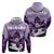 Kentucky Horse Racing Zip Hoodie Derby Mint Julep Girl - Purple Pastel LT14