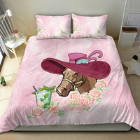 Kentucky Horse Racing Bedding Set Derby Mint Julep With Roses - Wonder Print Shop