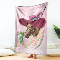 Kentucky Horse Racing Blanket Derby Mint Julep With Roses