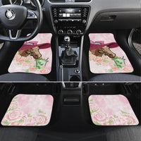 Kentucky Horse Racing Car Mats Derby Mint Julep With Roses - Wonder Print Shop