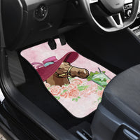 Kentucky Horse Racing Car Mats Derby Mint Julep With Roses - Wonder Print Shop