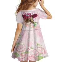 Kentucky Horse Racing Family Matching Off Shoulder Maxi Dress and Hawaiian Shirt Derby Mint Julep With Roses - Wonder Print Shop