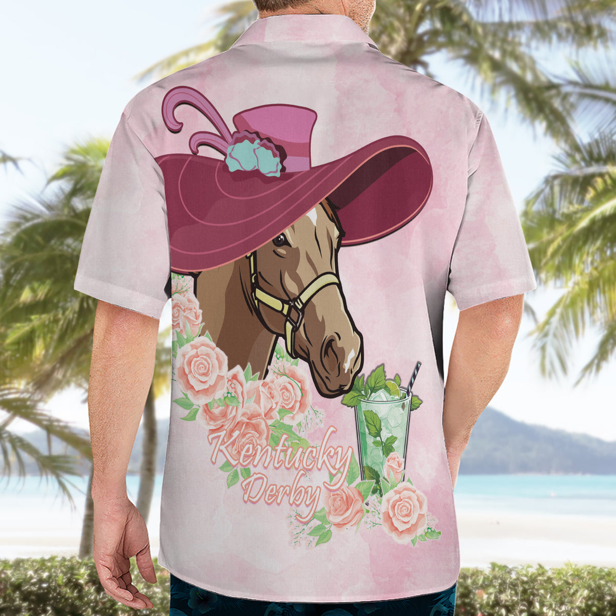 Kentucky Horse Racing Hawaiian Shirt Derby Mint Julep With Roses - Wonder Print Shop