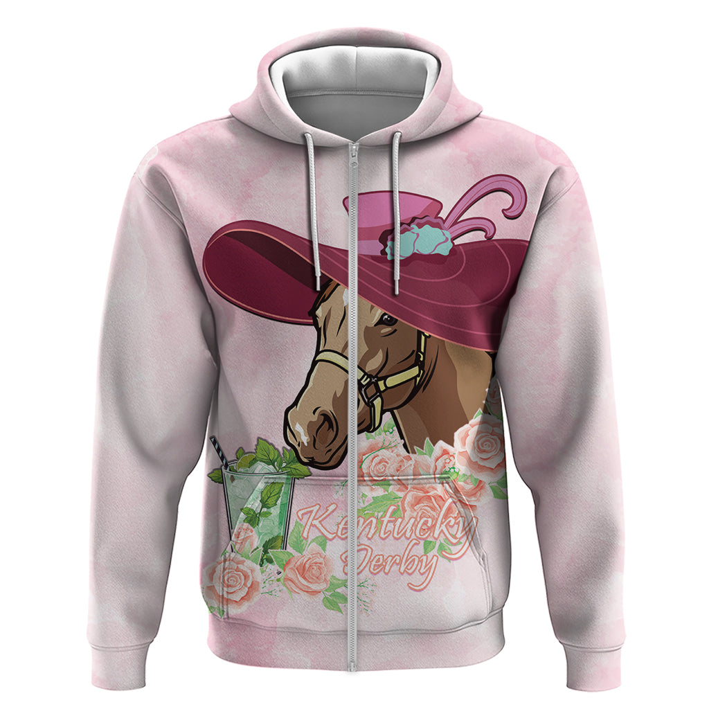 Kentucky Horse Racing Hoodie Derby Mint Julep With Roses - Wonder Print Shop