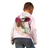 Kentucky Horse Racing Kid Hoodie Derby Mint Julep With Roses - Wonder Print Shop